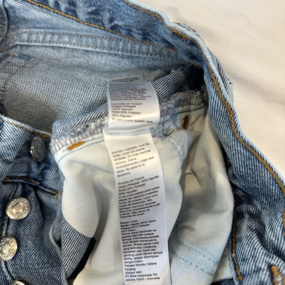 Top Shop Distressed Dad Jeans W24 L28 - Picture 14 of 15